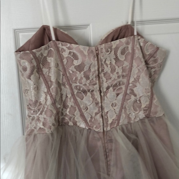Dusty Rose Prom Dress - Picture 3 of 4